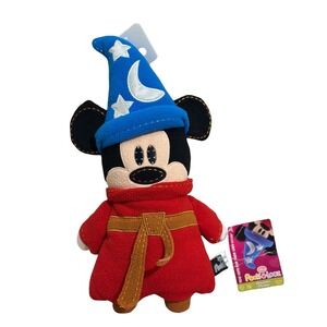 Disney Pook-a-Looz Sorcerer Mickey Mouse Fantasia Plush Wizard Disney Parks NWT